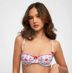 Blackbough Swim Georgia Top in Candy Hearts